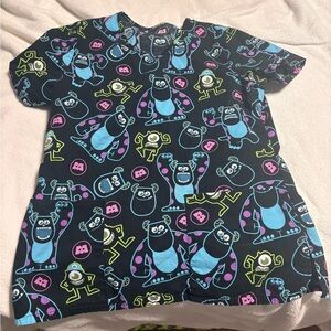 Monsters Inc. Scrub Top